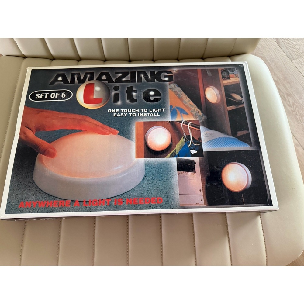 Ever Lite Click Lights Set Of 6, Mobile Click Lights - NOS